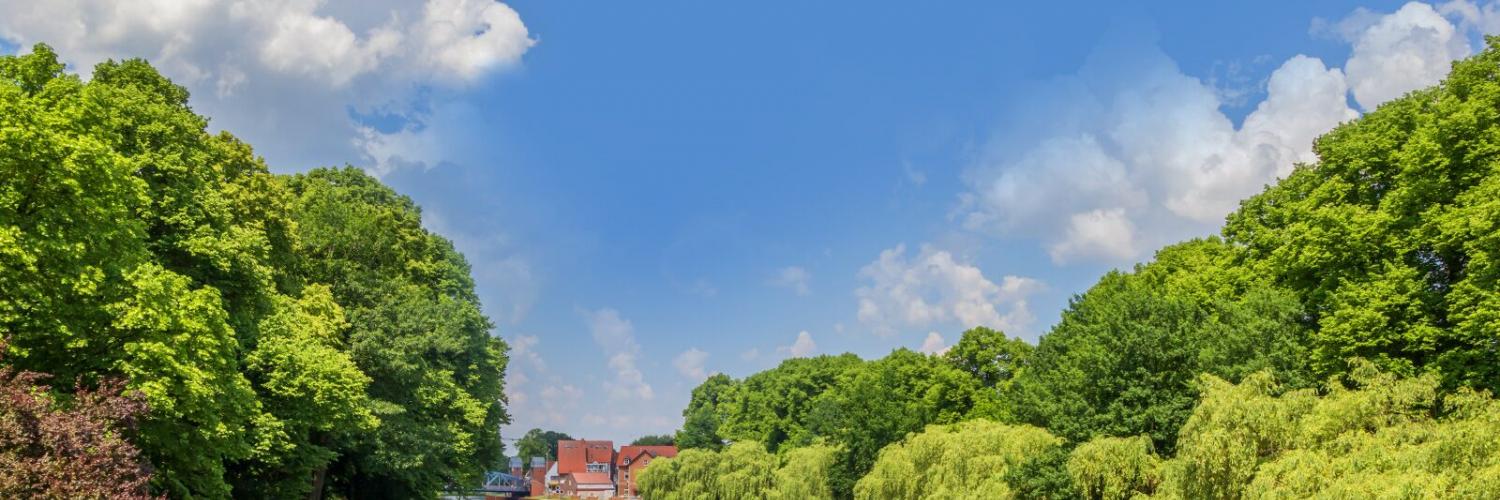 Emsland: Boote auf dem Kanal in Meppen