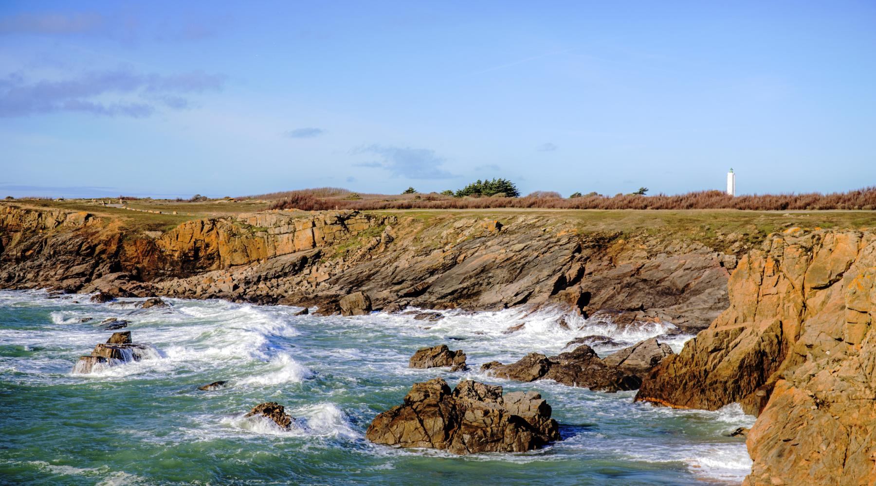 Vue sur le littoral à l'île d'Yeu Vue sur le littoral à l'île d'Yeu