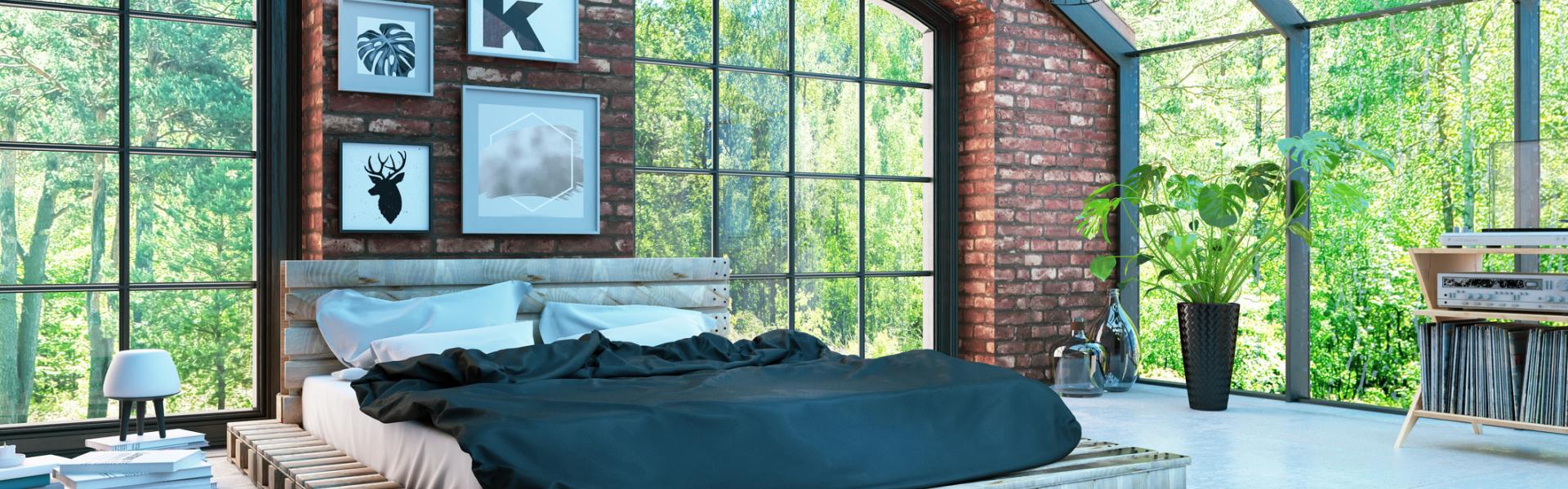 Bedroom in upstate New York loft apartment Bedroom in upstate New York loft apartment