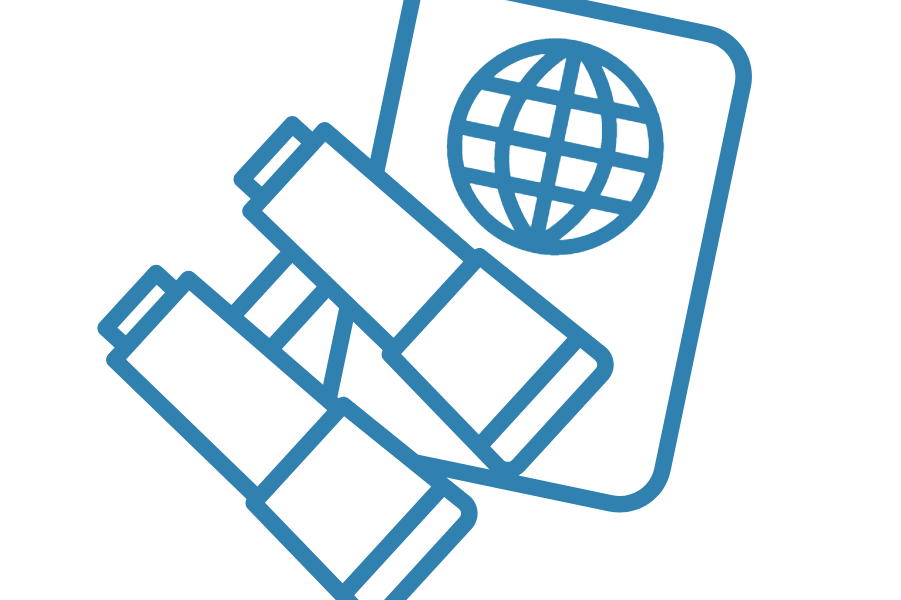 passeport et jumelles passeport et jumelles