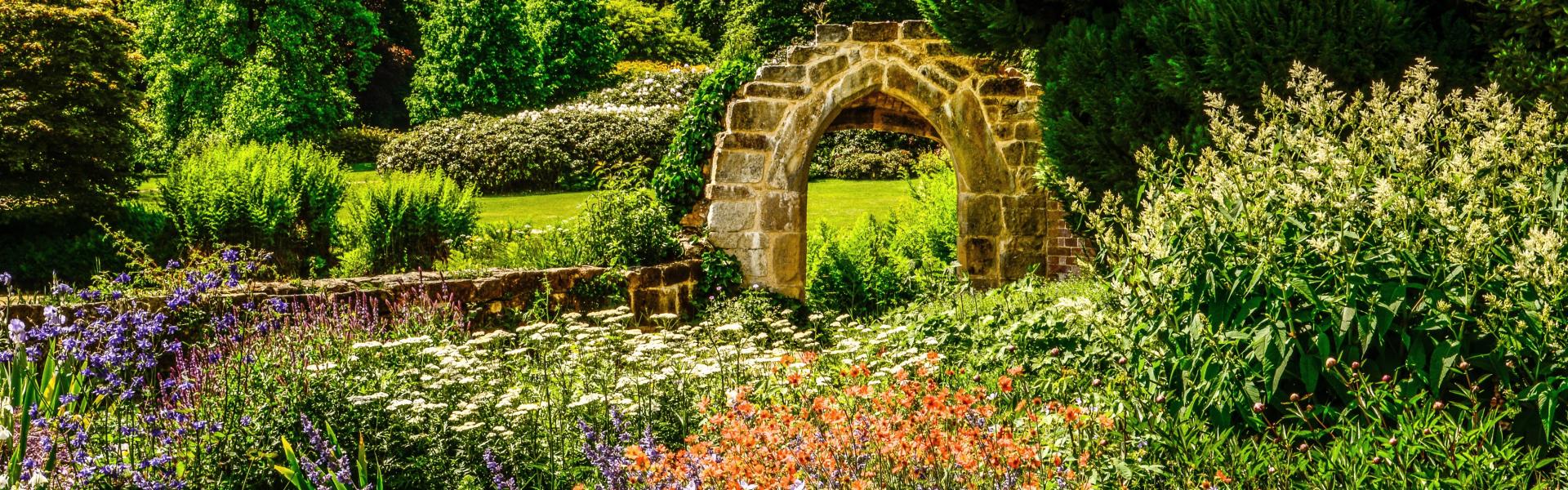The gardens at Scotney Castle The gardens at Scotney Castle