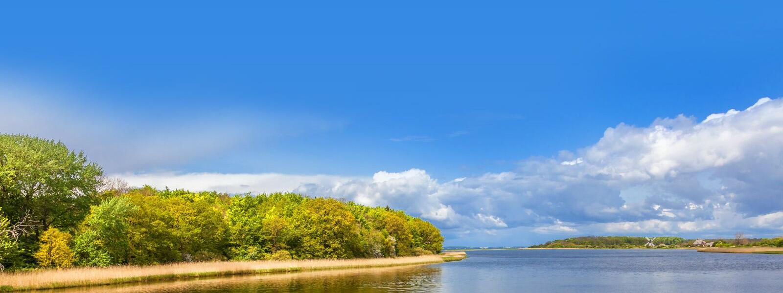 Blick auf die Schlei, eine Bucht an der Ostsee