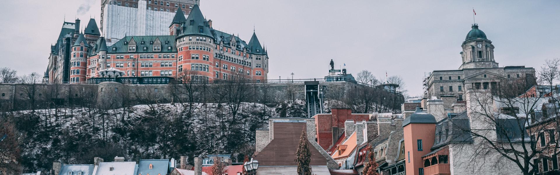 white and gray castle and buildings