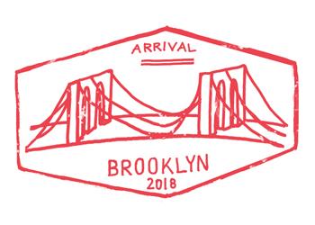 Hand-drawn Passport Stamp for Brooklyn Hand-drawn Passport Stamp for Brooklyn