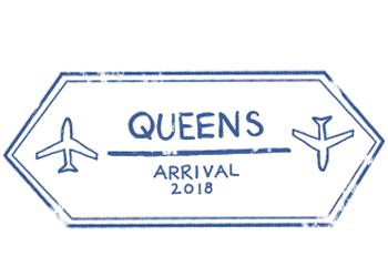 Hand-drawn Passport Stamp for Queens Hand-drawn Passport Stamp for Queens