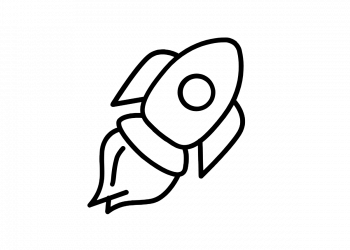 Rocket Icon Black Rocket Icon Black