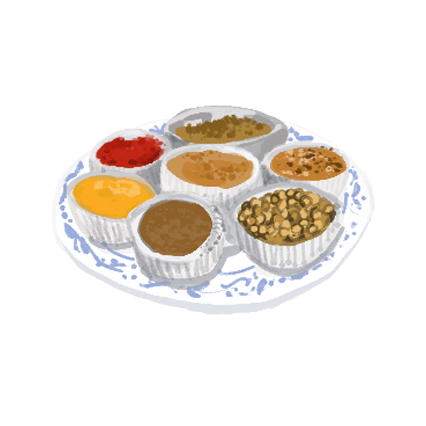 Hand-drawn icon representing Mukti's Kitchen Hand-drawn icon representing Mukti's Kitchen