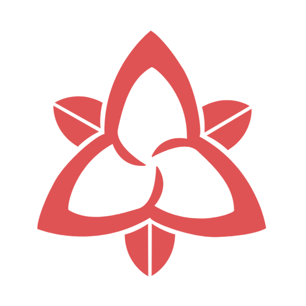 Ontario Trillium Icon, in the colour red Ontario Trillium Icon, in the colour red