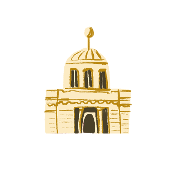 Hand-drawn icon Bukharian Broadway Hand-drawn icon Bukharian Broadway