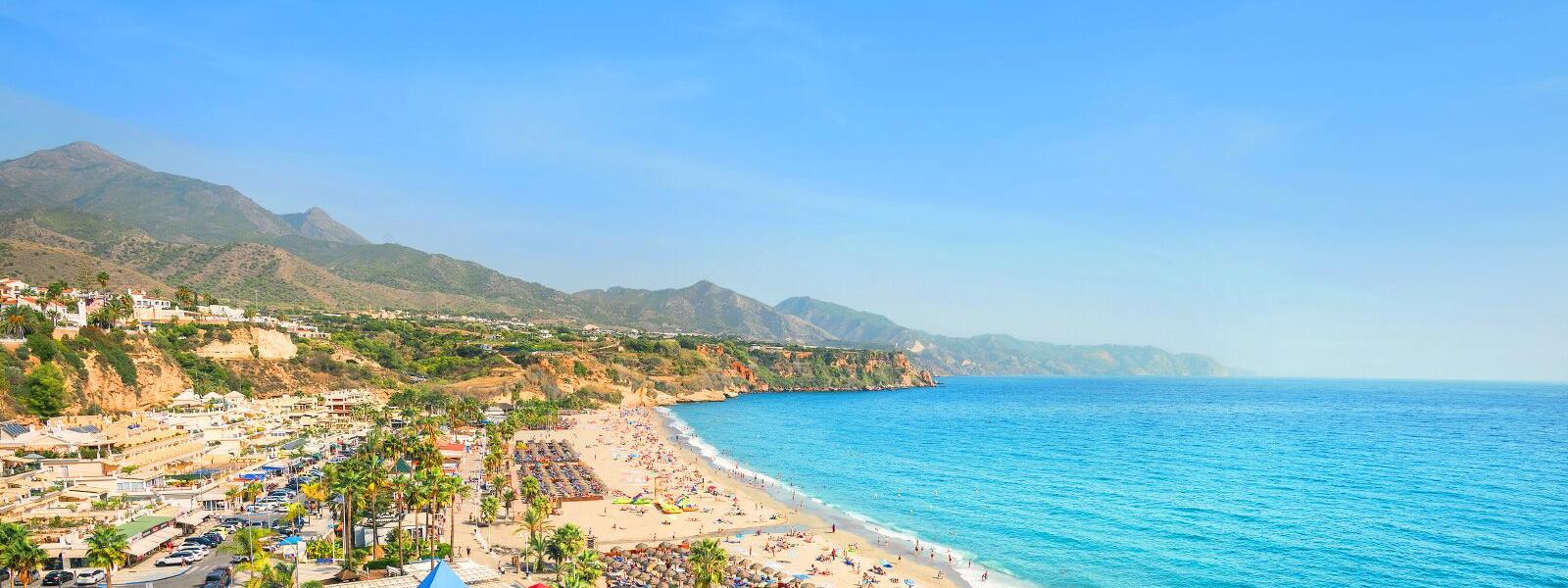 Costa del Sol von oben: Meer und Strand