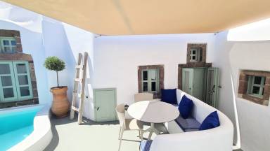 Maison de vacances Terrasse / balcon Santorin