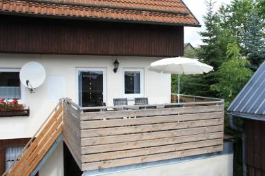 Ferienhaus Terrasse/Balkon Nurn