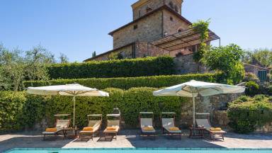 Villa Balcony Radda in Chianti