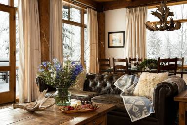 House Fireplace Teton Village