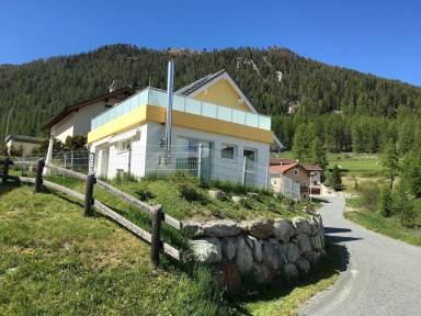 Ferienhaus Balkon Val Müstair