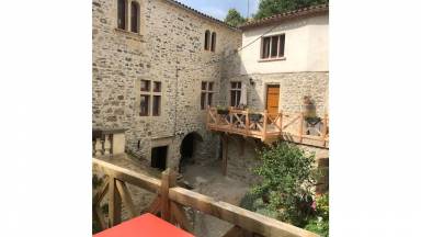 Castle Balcony Aumessas