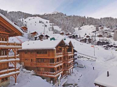 Chalet Terrasse/Balkon Grimentz